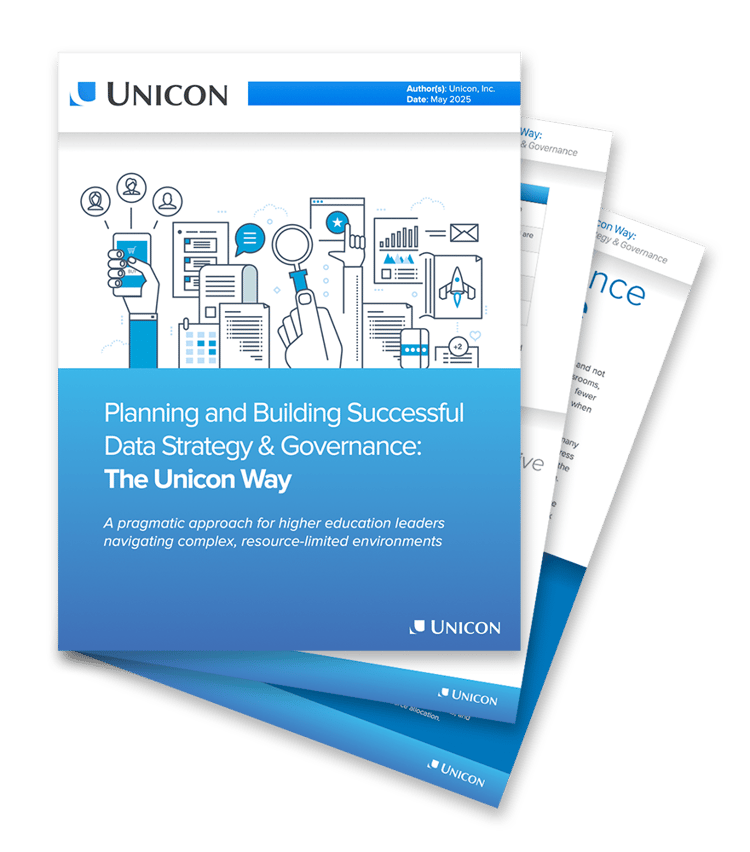 Cover image for “Planning and Building Successful Data Strategy & Governance: The Unicon Way” white paper