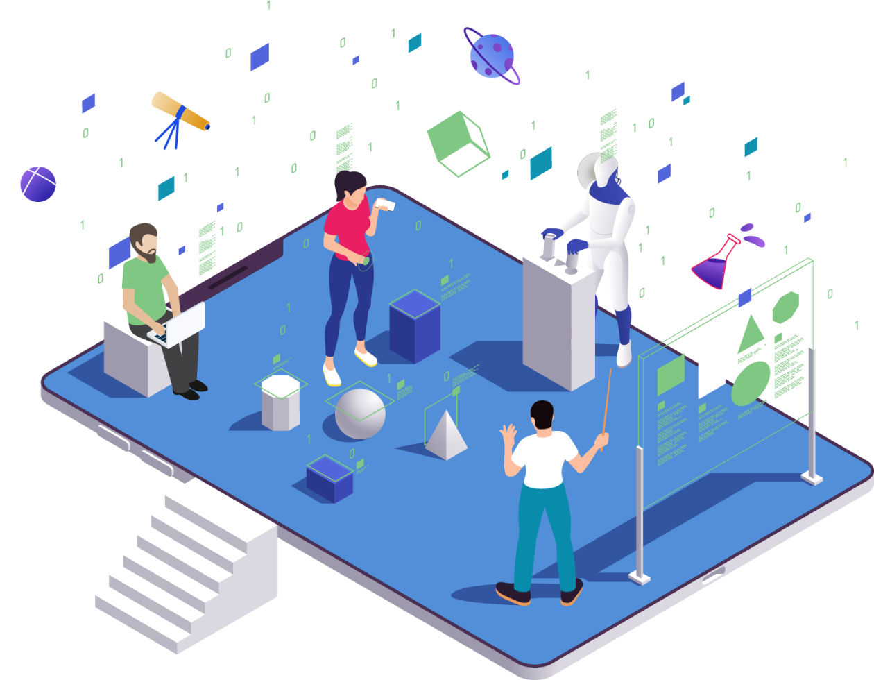EdTECH_Ilustrimi i eger Hero dyshi